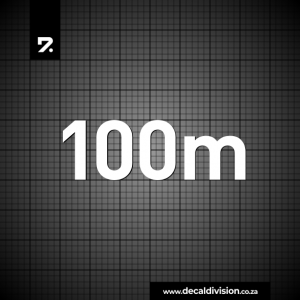 Distance Marker Sticker - 100 Metres
